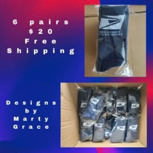 6 Pack Navy Socks
