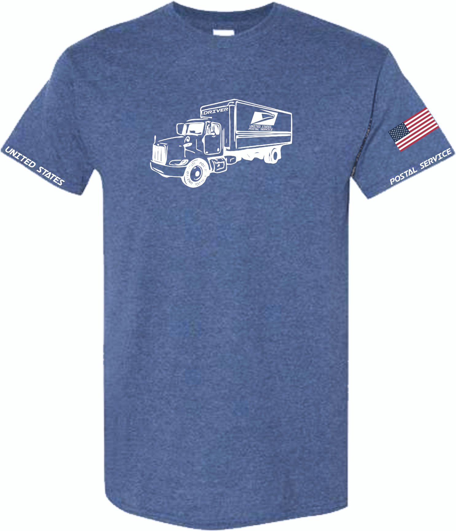 Heather Navy Tee Big 7 Ton Long Nose