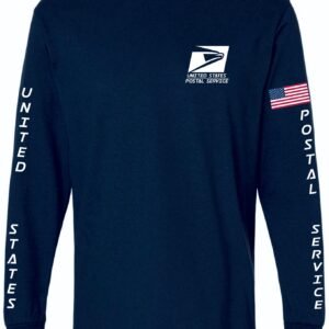 Navy LS Tee Square Logo
