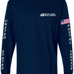 Navy LS Tee Rectangle Logo