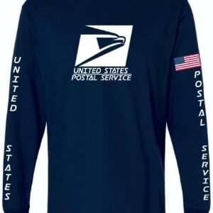 Navy LS Tee Big Square Logo