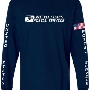 Navy LS Tee Big Rectangle Logo