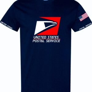 Navy Tee Big Square Red Logo