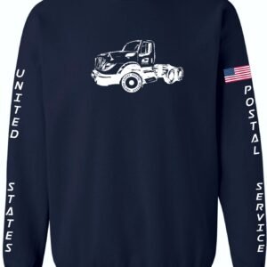 Navy Sweatshirt Big Tractor Trailer