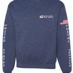 Heather Navy Sweatshirt Rectangle Logo