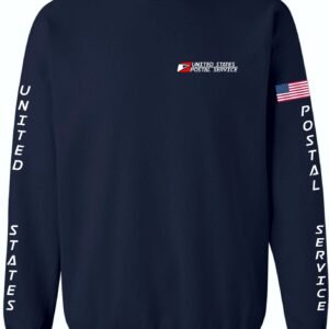 Navy Sweatshirt Red Rectangle Logo