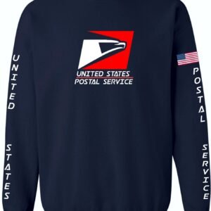 Navy Sweatshirt Big Red Square Logo