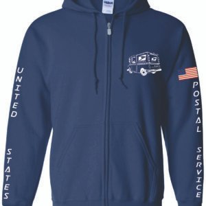 Navy Zip Hoodie LLV