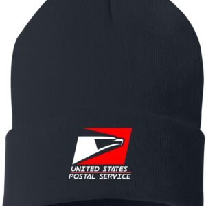 Cuffed Beanie Winter Hat Red logo